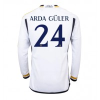 Camisa de Futebol Real Madrid Arda Guler #24 Equipamento Principal 2023-24 Manga Comprida